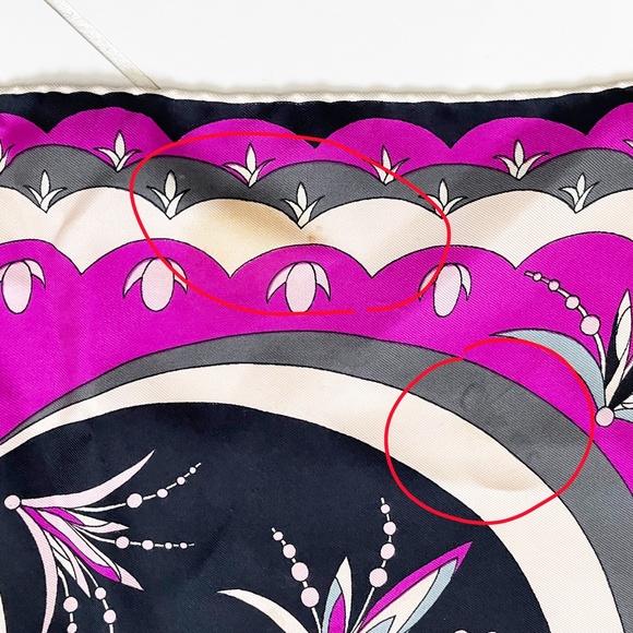 Vintage Emilio Pucci Scarf Silk Shawl Bold Abstract Print 34in Rare Daytons - Picture 8 of 16